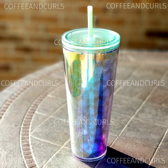 Starbucks Iridescent Geometric Scale Cold Cup NWT - Picture 3 of 12